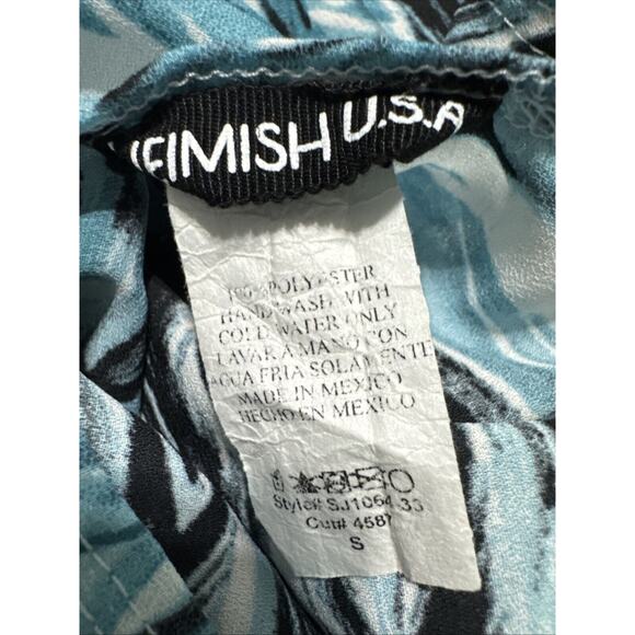 Heimish Kimono Long Cardigan Cover Up Teal Black Size Small - Picture 3 of 3